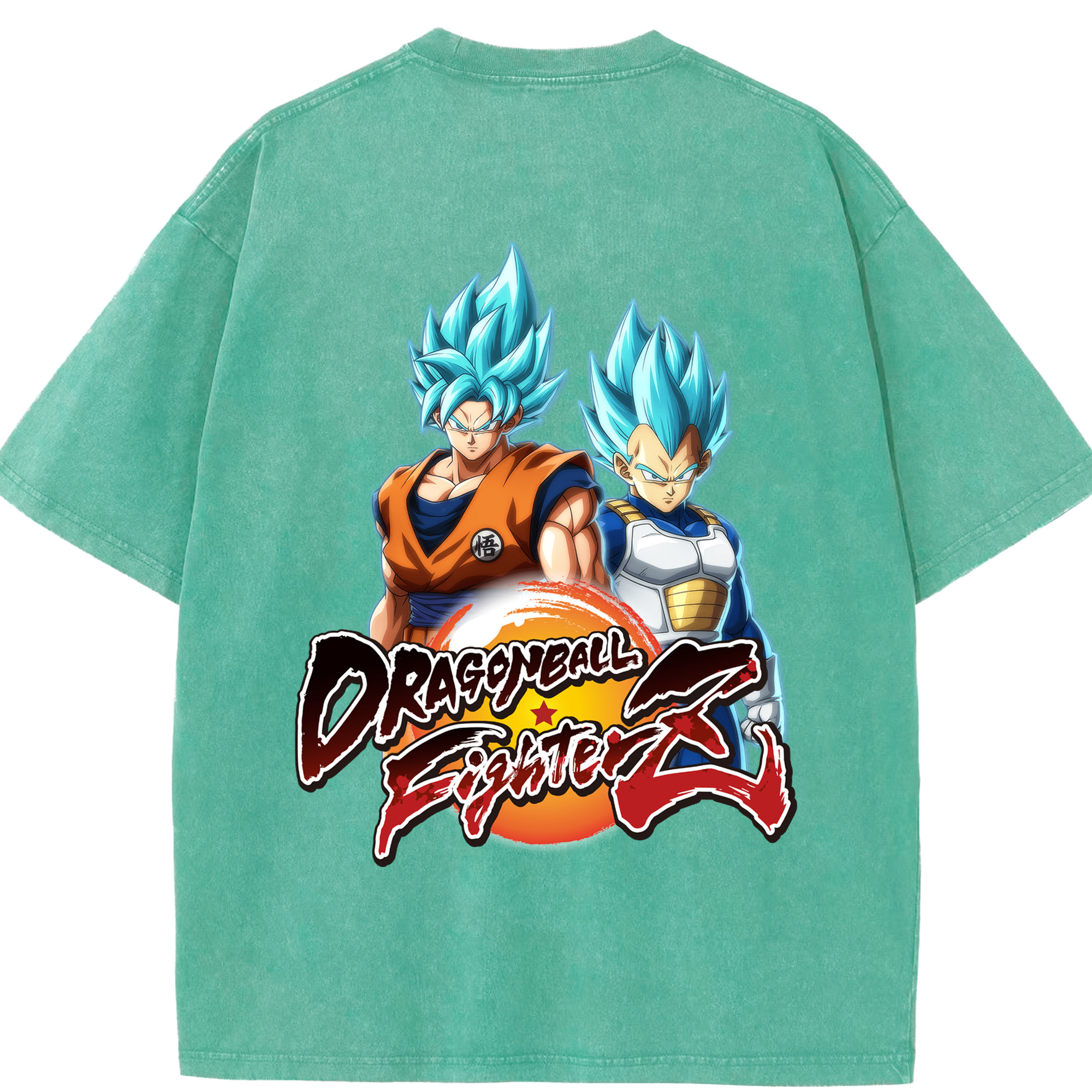 （画像用） ドラゴンボール DRAGON BALL 綿100% ヴィンテージ風 半袖Tシャツ（背面プリント）